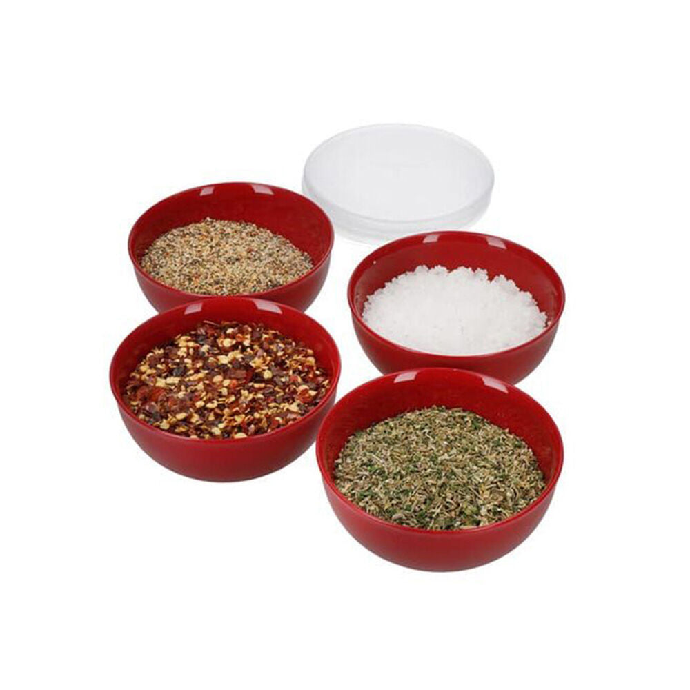 Kitchenaid 4pc KitchenAid Pinch Food Storage Bowls With Lids 4oz Empire Red (3 Pack) — image 4