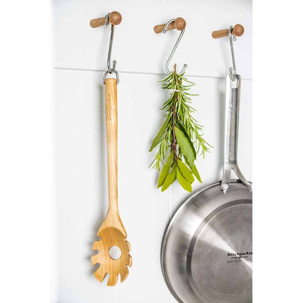 Kitchenaid Birchwood Pasta Server Wooden Cooking Kitchen Utensil Serving Tool — image 5