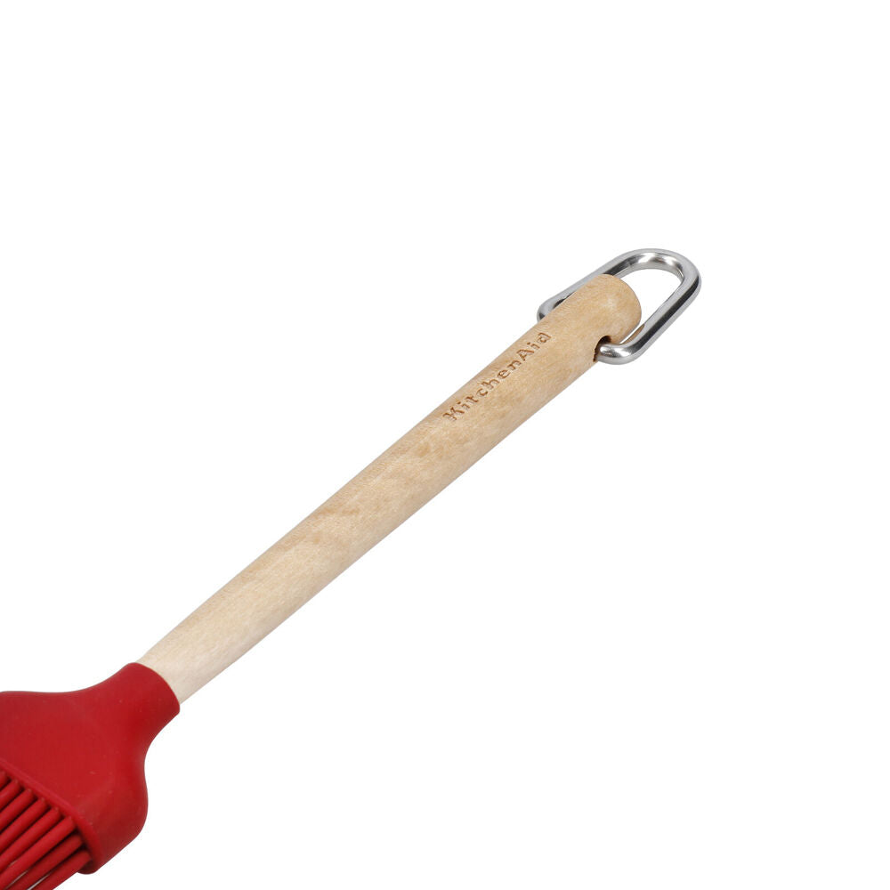 Kitchenaid Empire Red Birchwood Handle Pastry Brush Silicon Cooking Utensil — image 4