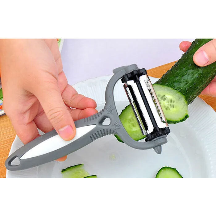 Unbranded The Amazing Peeler Vegetable/Fruit Stainless Steel Food Slicer/Cutter/Shaver GRY — image 3
