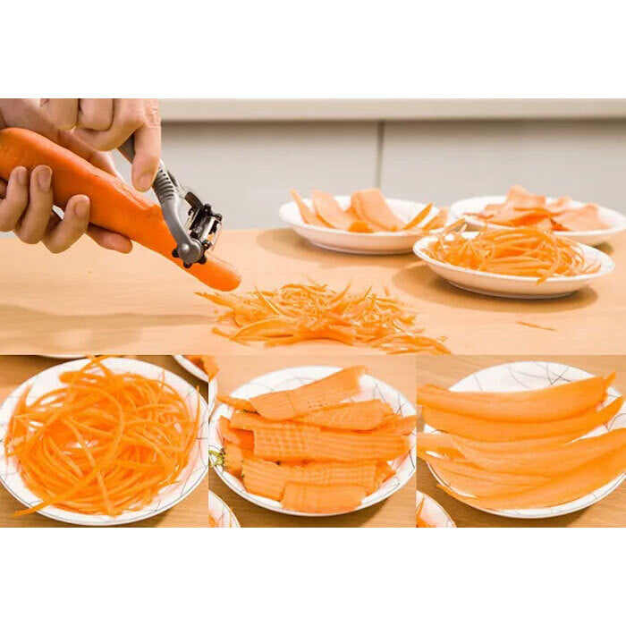 Unbranded The Amazing Peeler Vegetable/Fruit Stainless Steel Food Slicer/Cutter/Shaver GRY — image 4