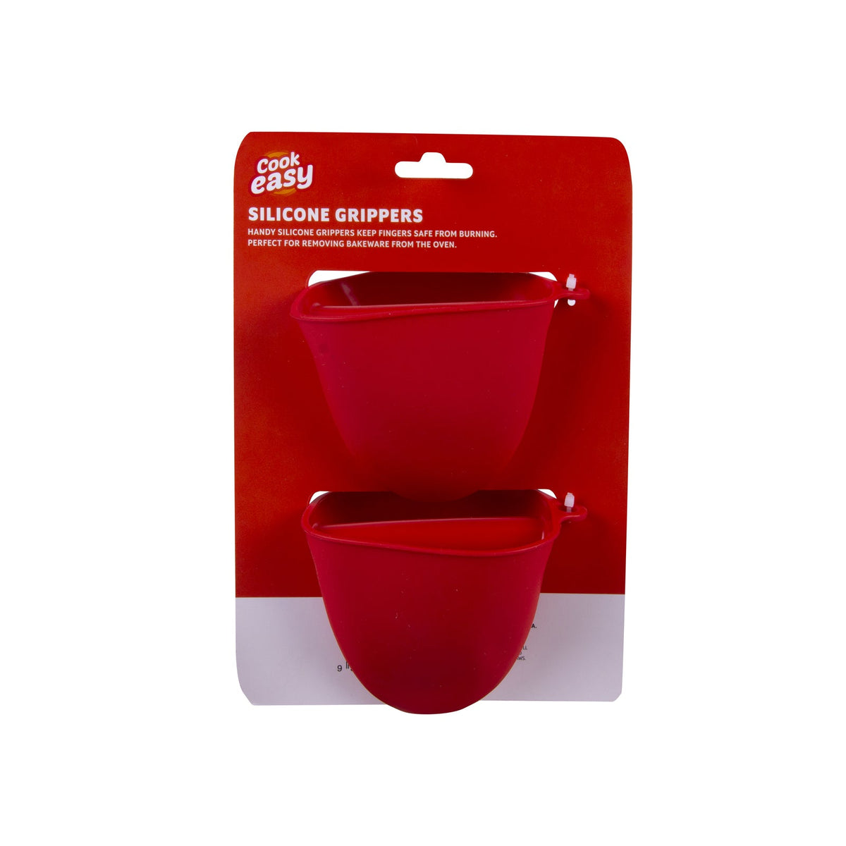 Cook Easy Silicone Grippers Dish Bowl Frypan Holder/Pad Kitchen Gadget Red (2 Pieces) — image 2