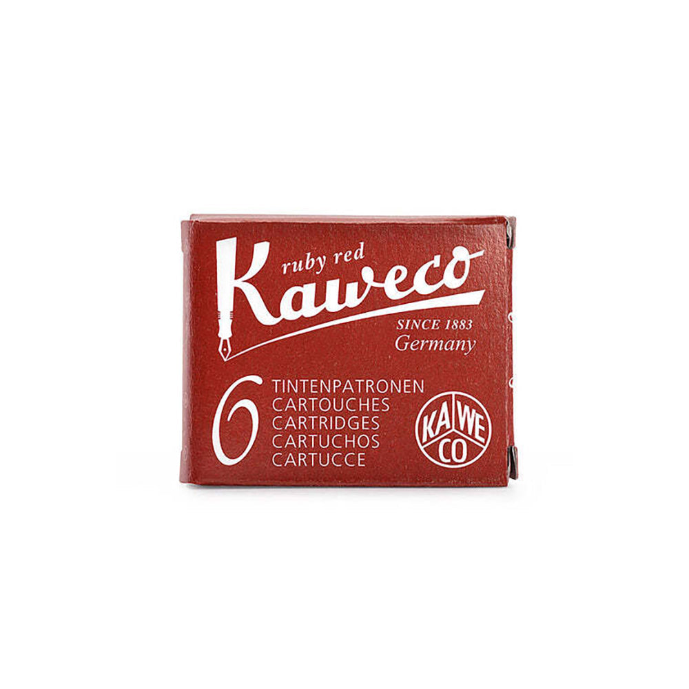Kaweco Fountain Pen Ink Cartridges Refill Writing Office Stationery Red (6 Pieces)