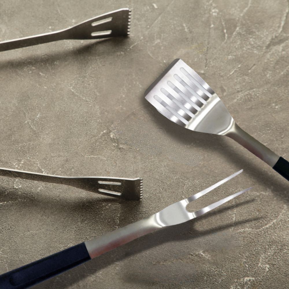 Urban Kitchen BBQ Fork Stainless Steel w/ TPR Handle 40x4x3cm Heavy Duty — image 2