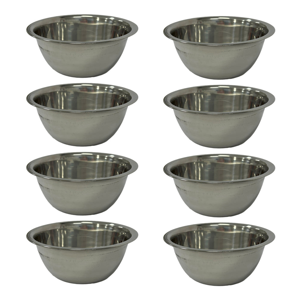 Urban Kitchen Stainless Steel Mixing Bowl Quality Durable Design 600ml 15cm (8 Pack)