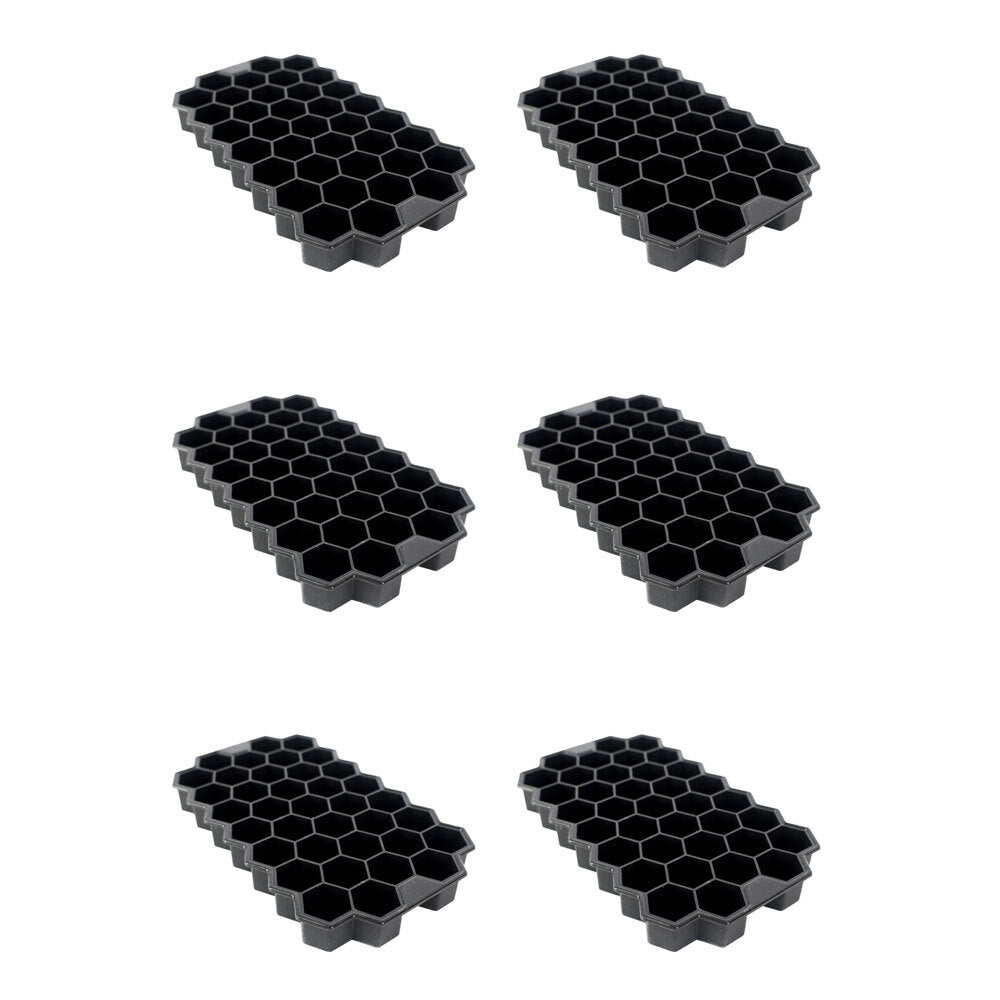 Urban Kitchen Hexagon Silicone Ice Tray 37 Cubes 19.5x11.5cm (6 Pack)