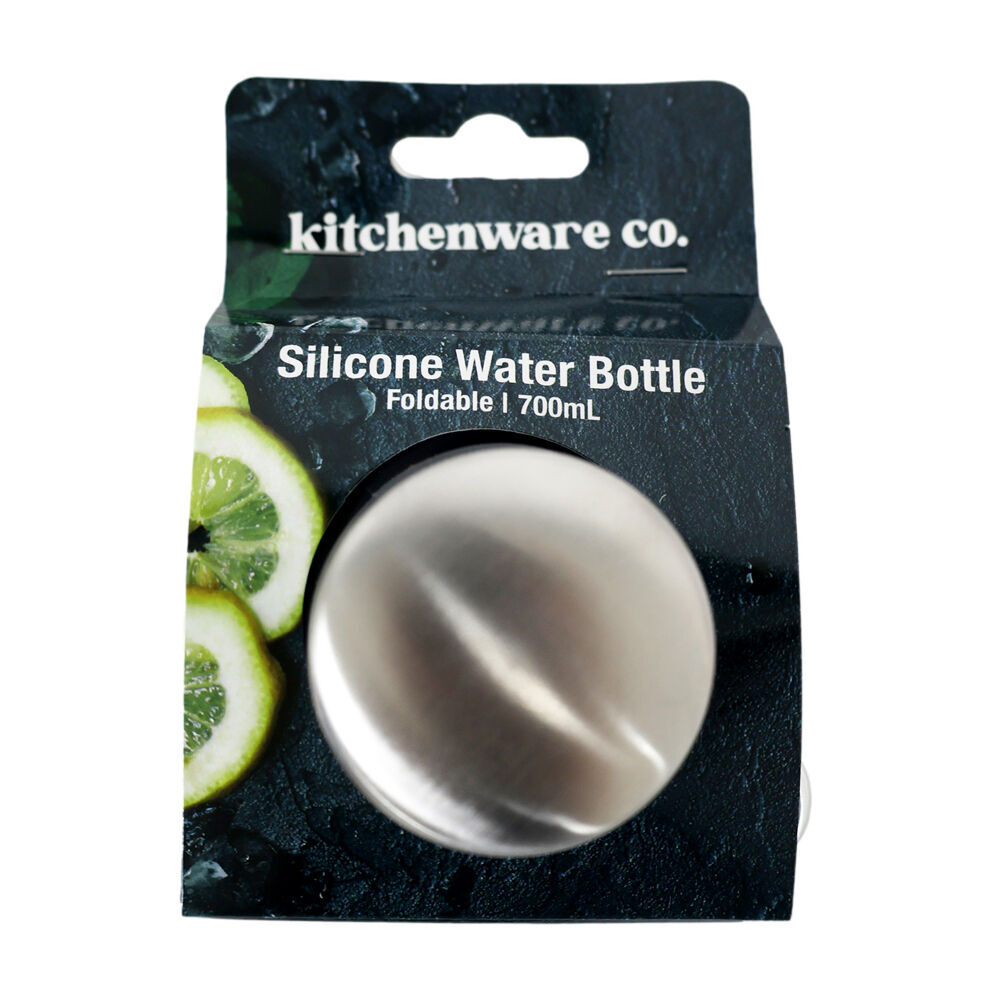 Kitchenware CO Foldable Silicone Travel Water Bottle 7.5x22cm (3 Pack) — image 2