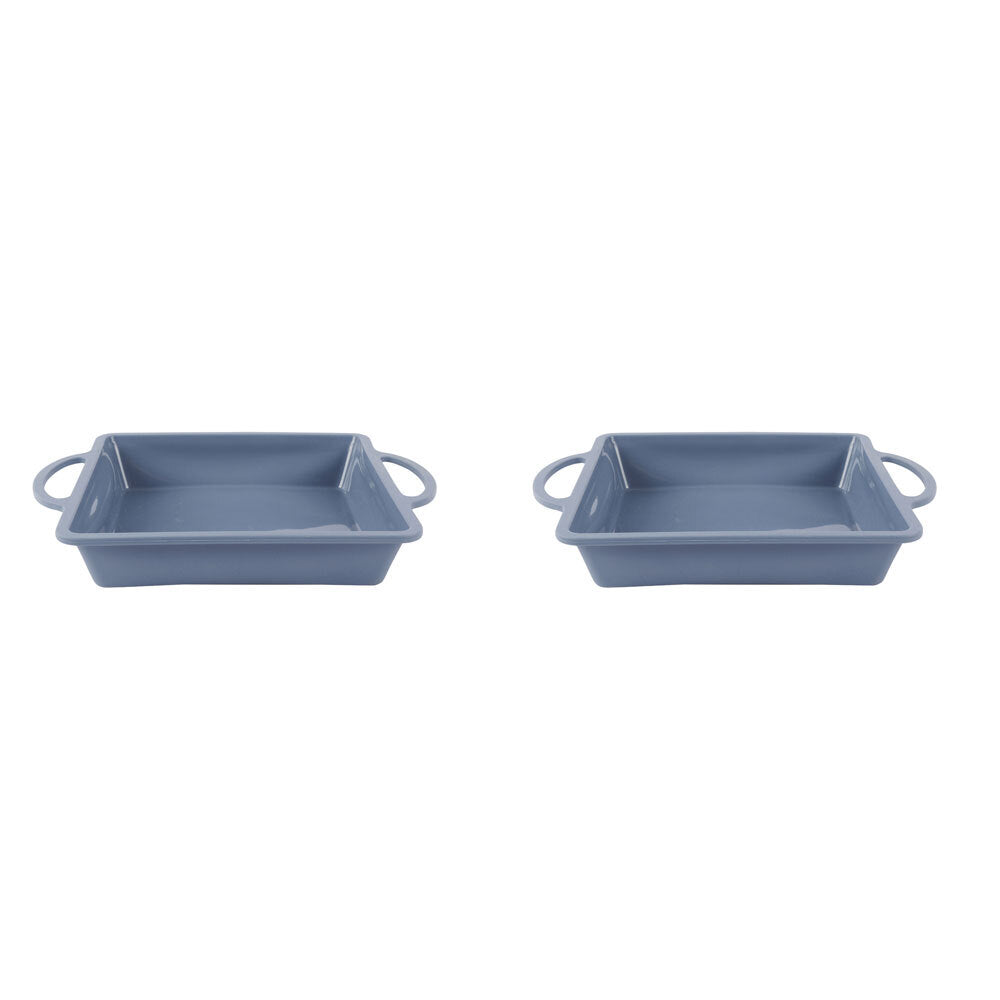 Urban Kitchen Silicone Square Pan Non-Stick Bakeware Versatile Cooking 22cm (2 Pack)