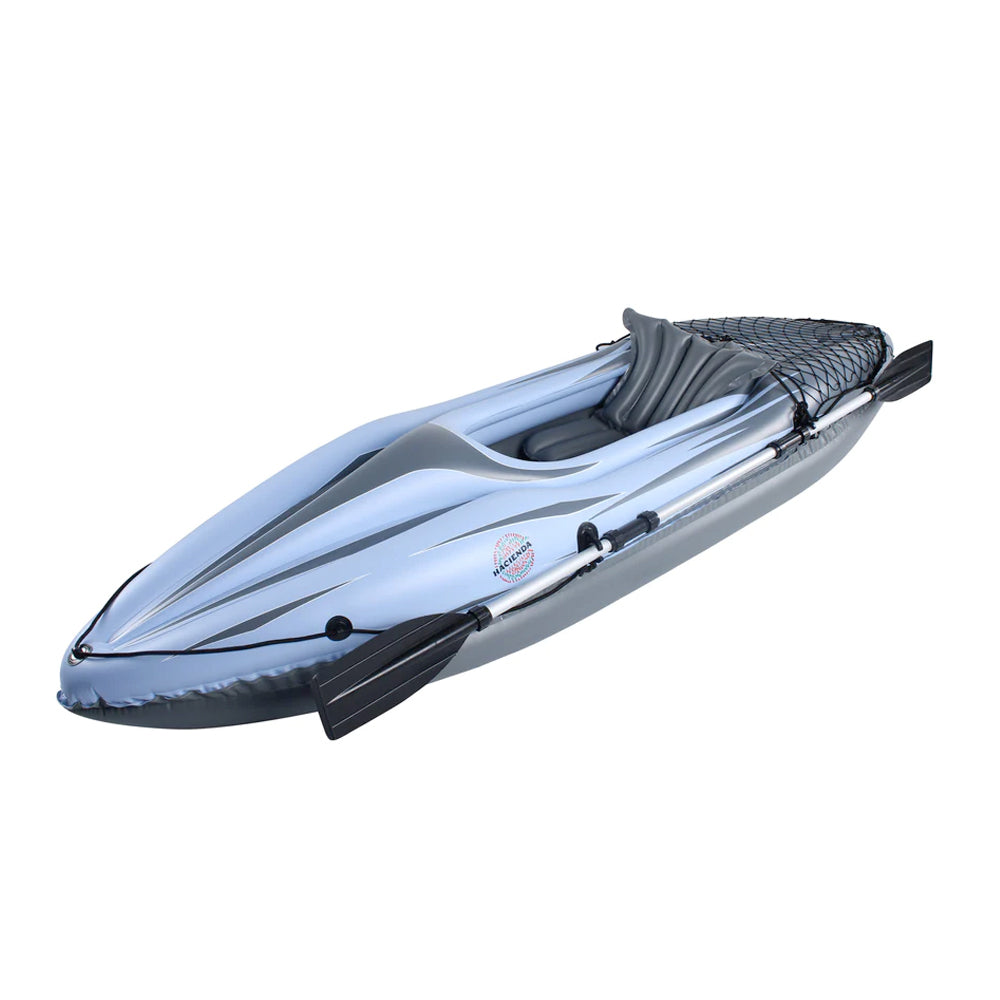Hacienda Inflatable Single Person Kayak PVC 100kg 274cm With Oar And Pump