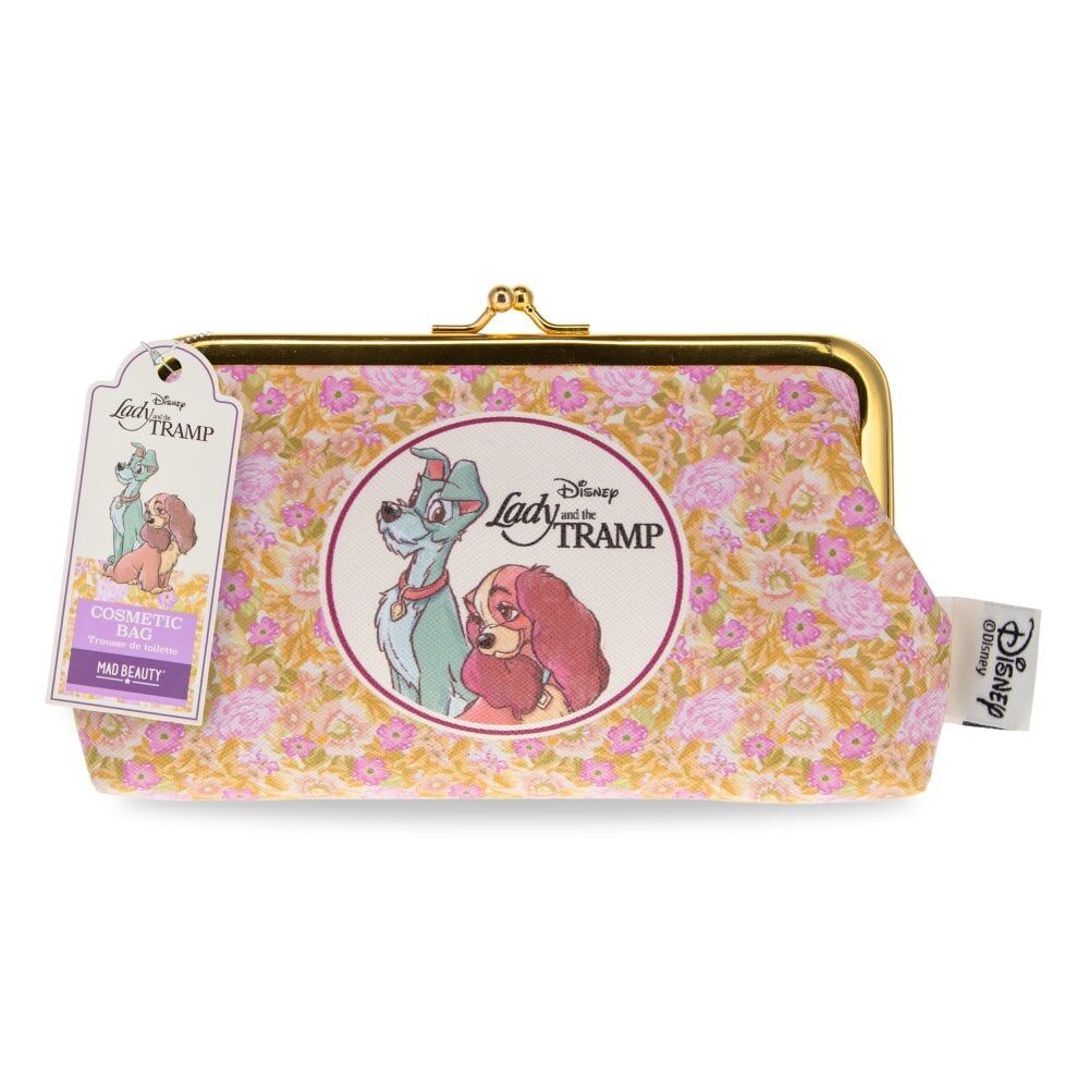 Disney Lady & The Tramp Cosmetic Storage Toiletry Bag Gold/Pink (2 Pack) — image 2