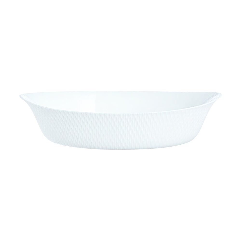 Luminarc Smart Wavy Oval Baking Dish 32x20cm Bakeware Opal Glass White (2 Pack) — image 2