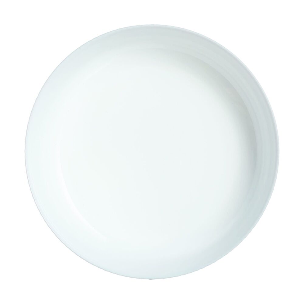 Luminarc Smart Wavy Round Baking Dish 26x7cm Bakeware Opal Glass White (2 Pack) — image 4