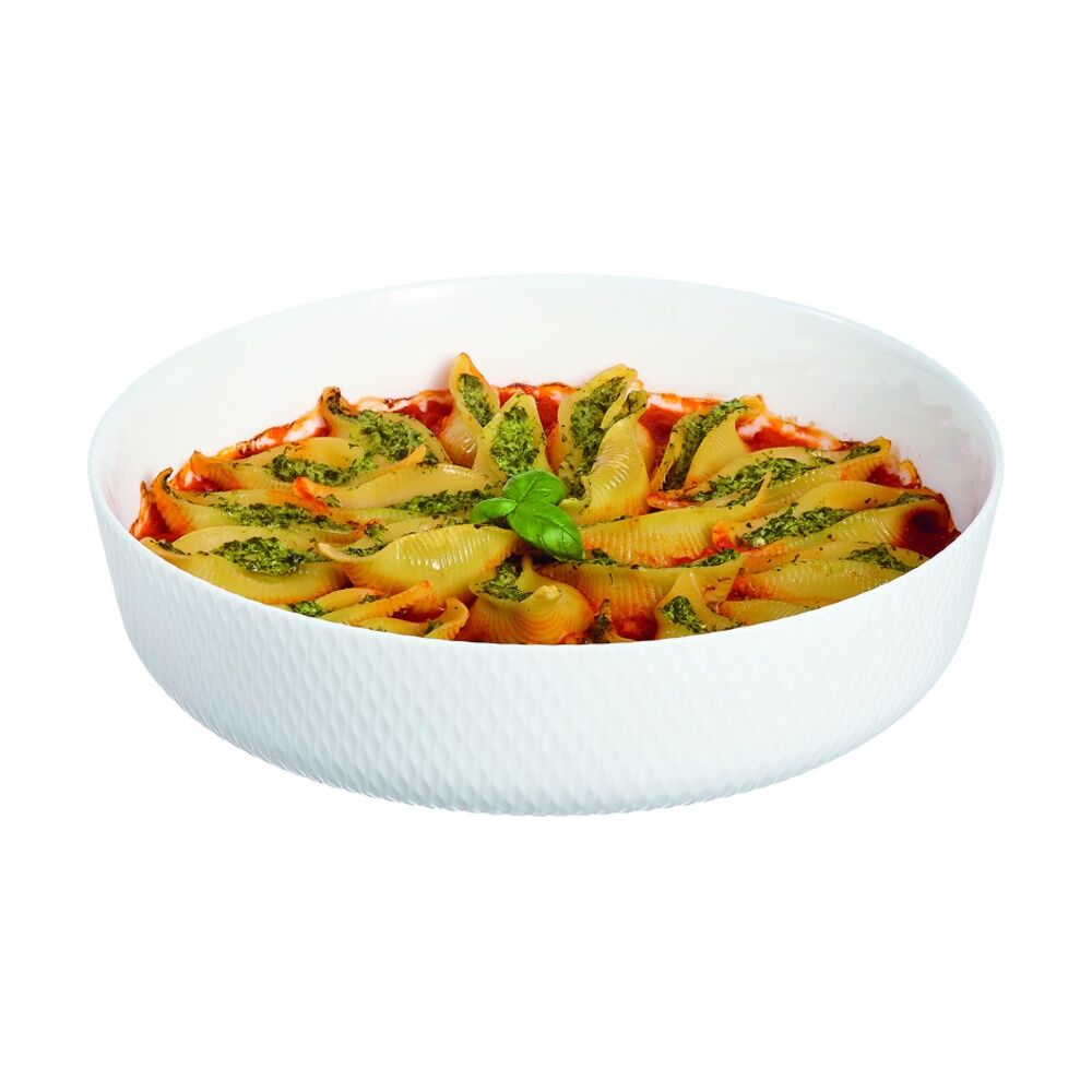 Luminarc Smart Wavy Round Baking Dish 26x7cm Bakeware Opal Glass White (2 Pack) — image 5