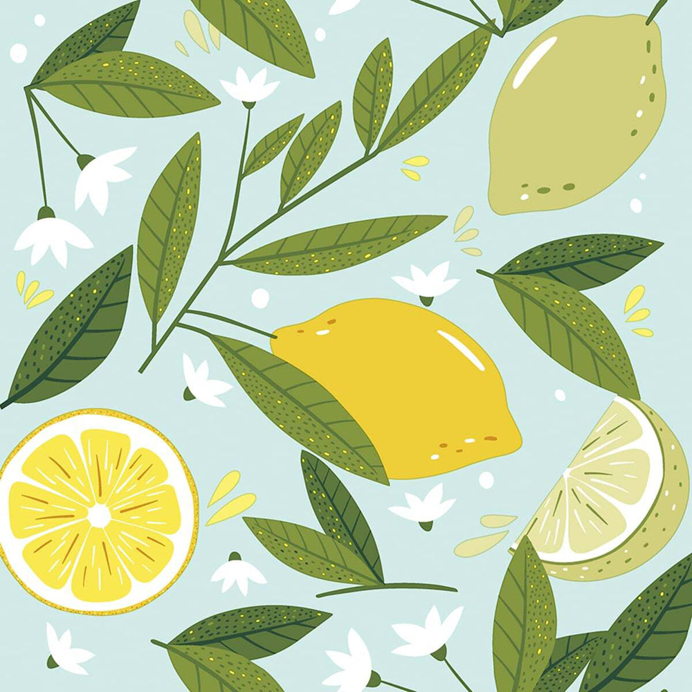 Paper+design Luncheon 3-Ply Napkin Party Tissue Sqr 33x33cm Lemon Tree (20 Pieces)