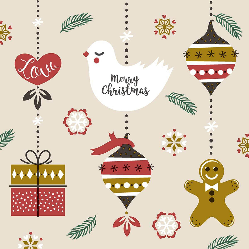 Paper+design Luncheon 3-Ply Napkin Party Tissue 33x33cm Xmas Hangings (120 Pieces) — image 2