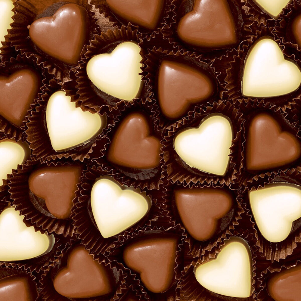 Paper+design Luncheon 3-Ply Napkin Tissue Sqr 33x33cm Chocolate Hearts (120 Pieces) — image 2