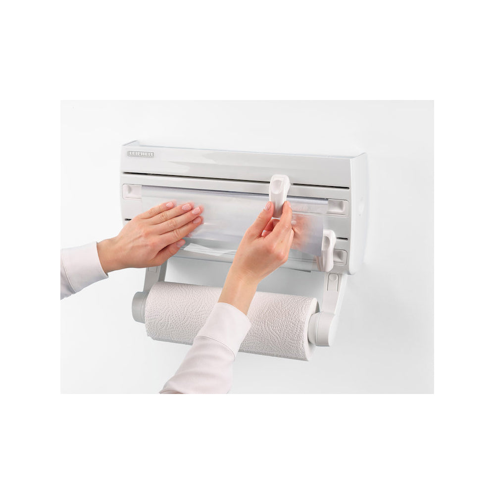 Leifheit Parat F2 Wall Mounted Kitchen Roll/Cling Wrap/Foil Holder Rack White — image 2