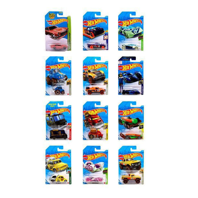 Hot Wheels Racing Toy Car Unique Kids Die Cast Vehicle Assorted (12 Pack)