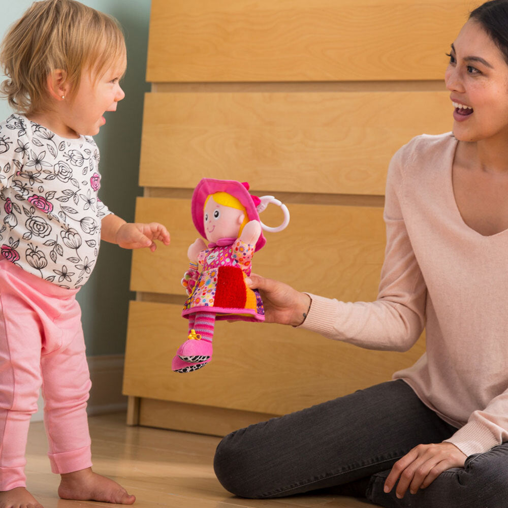 Lamaze Play and Grow Doll My Friend Emily Baby Educational Toy for Stroller/Bag — image 5