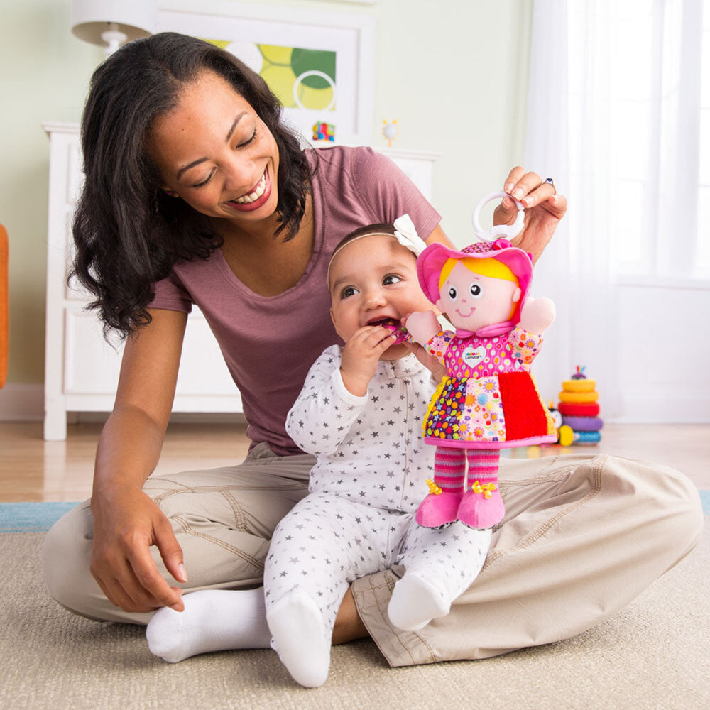 Lamaze Play and Grow Doll My Friend Emily Baby Educational Toy for Stroller/Bag — image 3