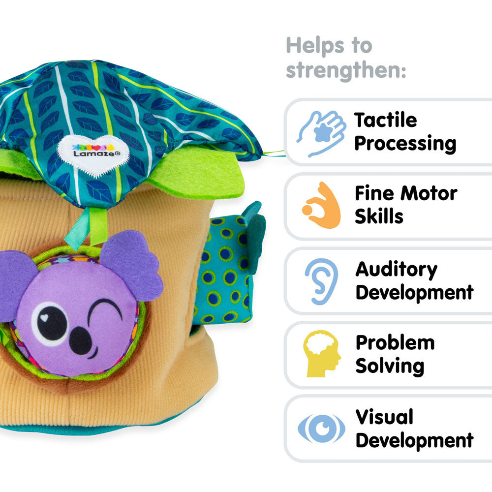 Lamaze Walla Walla Koala & Friends Tree Sorter Soft Chewable Toy Set 9M+ (4 Pieces)