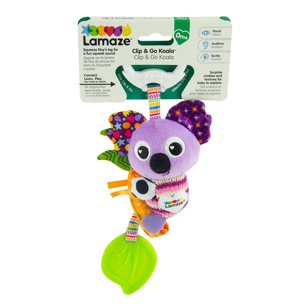 Lamaze Walla Walla Koala Mini Clip & Go Plush Filling Pram/Walker Toy 0M+ — image 2