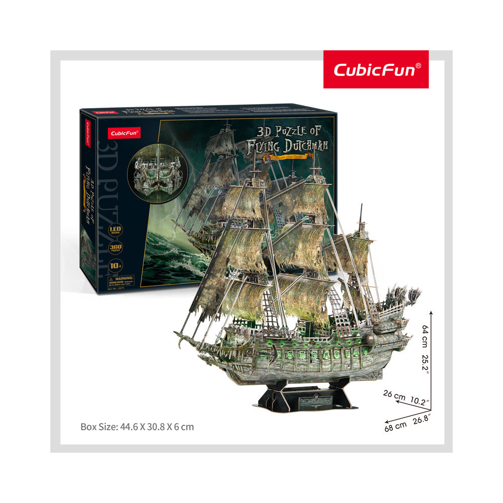 Cubic Fun CubicFun LED Flying Dutchman 3D Puzzle Kids Interactive Building Toy 10y+ (360 Pieces) — image 3