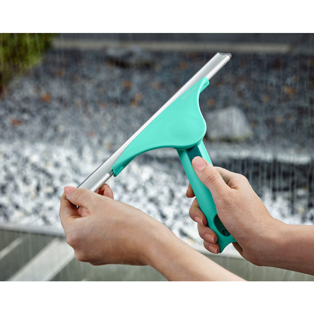 Leifheit Telescopic Steel Mop Handle 80-135cm And Window Squeegee/Squilgee Head