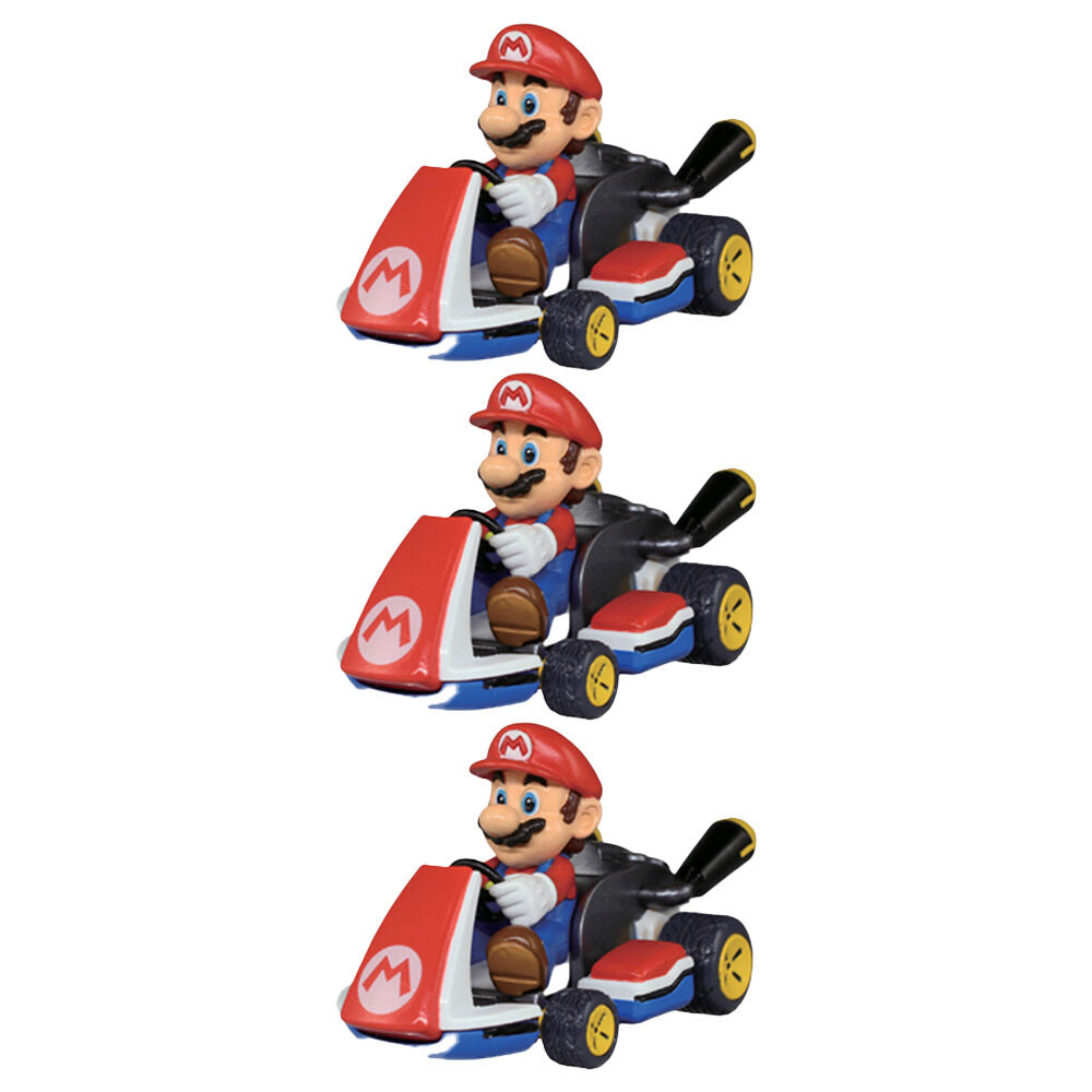 Nintendo Mario Kart Pull Back Racers Blind Capsules Model Car 3y+ Assorted (3 Pack)