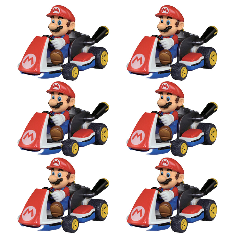 Nintendo Mario Kart Pull Back Racers Blind Capsules Model Car 3y+ Assorted (6 Pack)