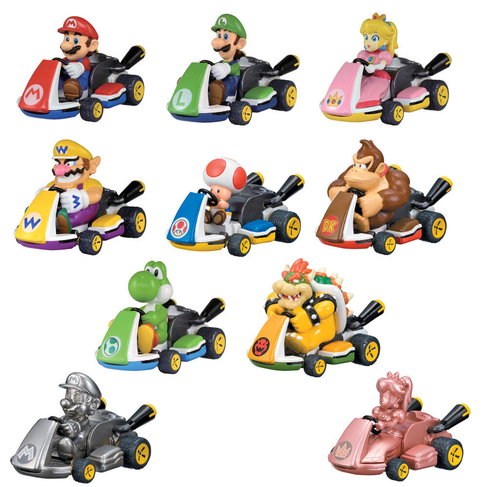Nintendo Mario Kart Pull Back Racers Blind Capsules Model Car 3y+ Assorted (6 Pack) — image 3