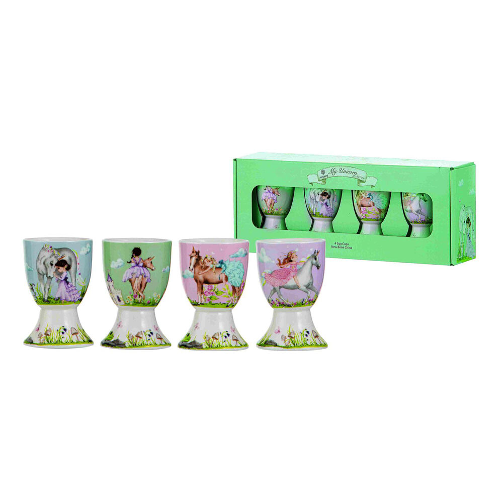 Ashdene My Unicorn Boiled Egg Serving Cup Stand Holder 4.8x7cm (4 Pieces) — image 2