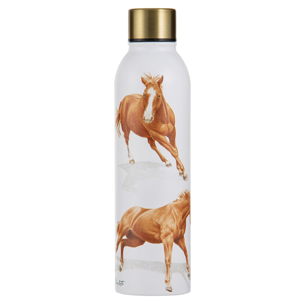 Ashdene Horses By Charlotte Chestnut Drink Bottle Water Flask 6.8x24.5cm (2 Pack) — image 2