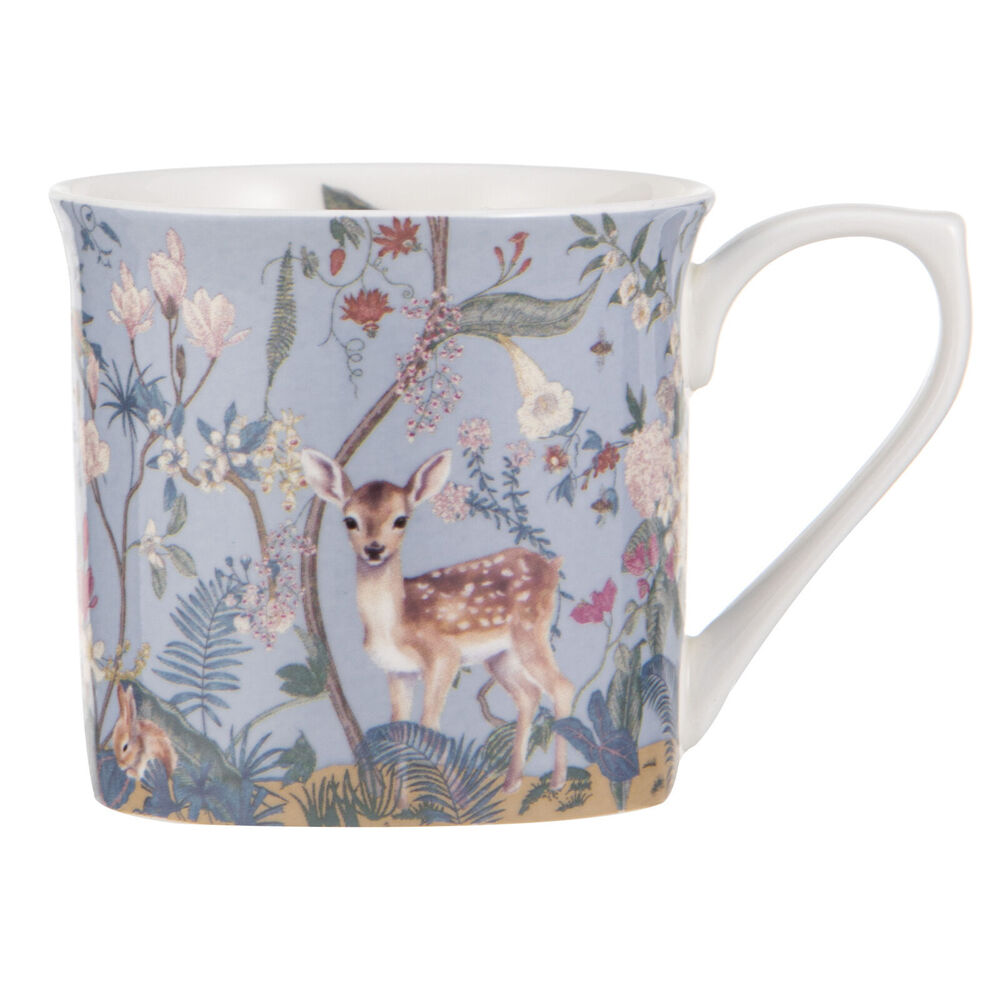 Ashdene Enchanted Forest New Bone China Drinking Wide Flare Mug 300ml Blue (4 Pack) — image 2