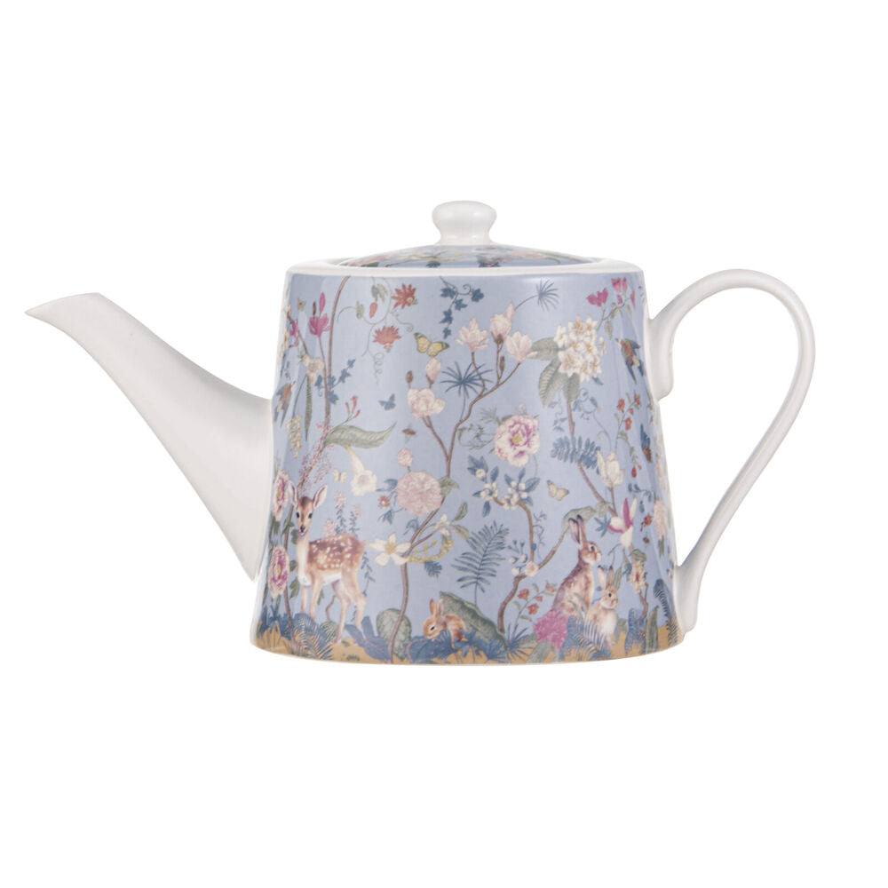 Ashdene 900ml Enchanted Forest Fine Bone China Teapot w/ Infuser Filter