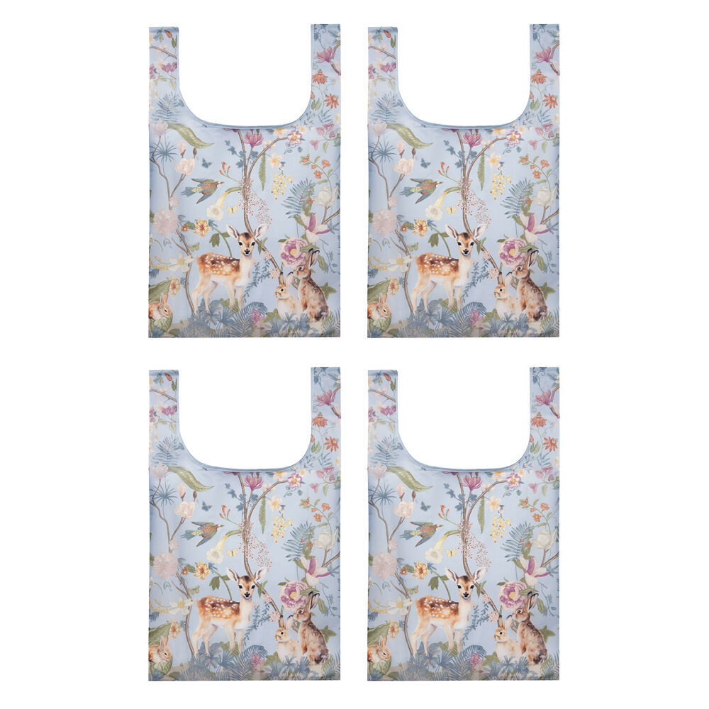 Ashdene Reusable Enchanted Forest Grocery Storage Shopping Bag 36x64cm (4 Pack)