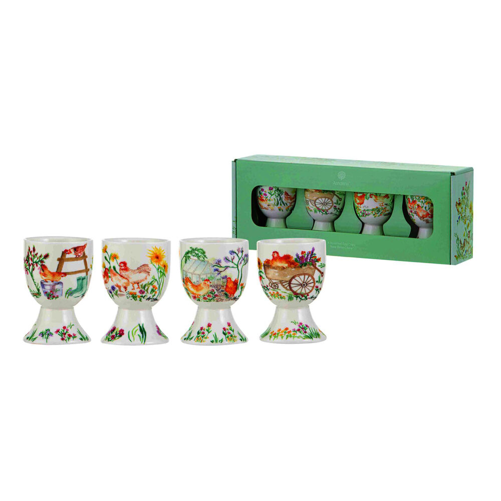 Ashdene Garden Hens Boiled Egg Serving Cup Stand Holder 5x6.5cm (4 Pieces) — image 2