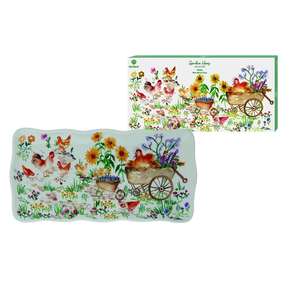 Ashdene 28x14cm Garden Hens Kitchen Serving Dish Tray Food Platter — image 2