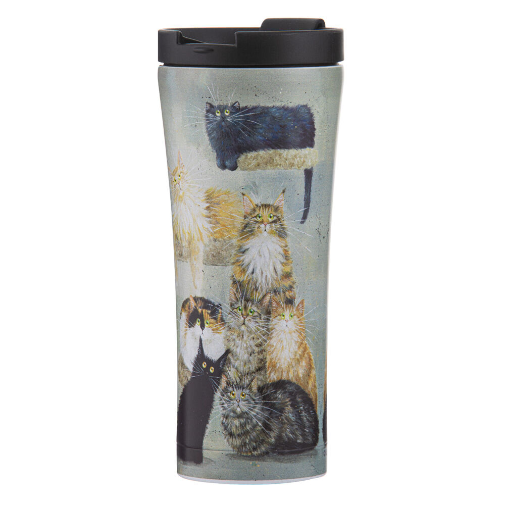 Ashdene 9.2x20cm Kim's Cats Claws Travel Mug Coffee Water Flask Tumbler