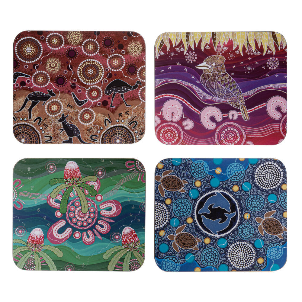 Ashdene 4pc Ashdene Spirit Land Cup Mug Kitchen Drinks Coaster 11x9.7cm (2 Pack) — image 2