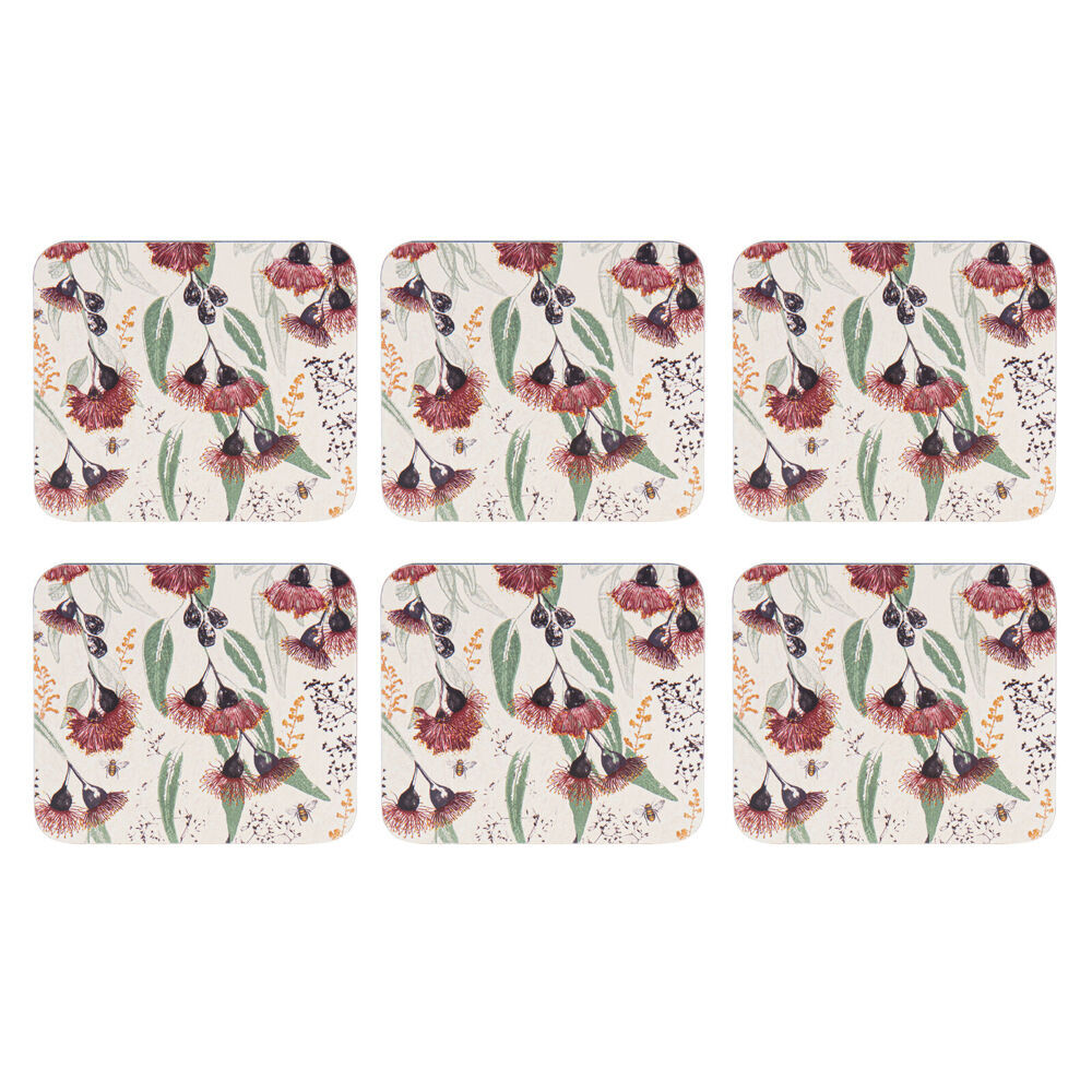 Ashdene 6pc Ashdene Trudy's Garden Silver Princess Cup Mug Drink Coaster 11x9.7cm (2 Pack) — image 2