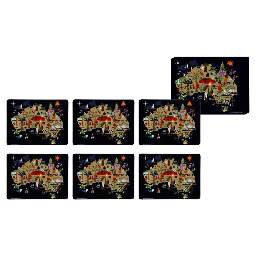Ashdene Land Down Under AUS Kitchen Dining Table Placemat 29x21.5cm (6 Pieces) — image 2