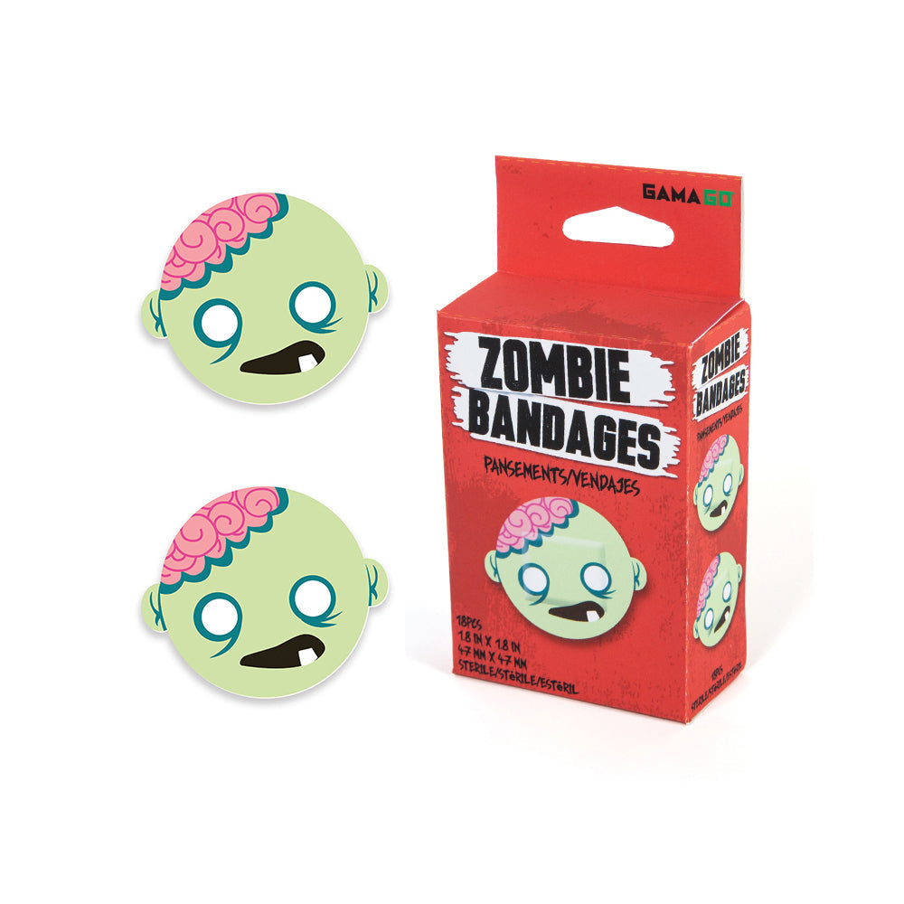 Gamago Zombie Bandages Kids First Aid Bandaid Wound Plaster w/ Box 4.7cm (18 Pieces)