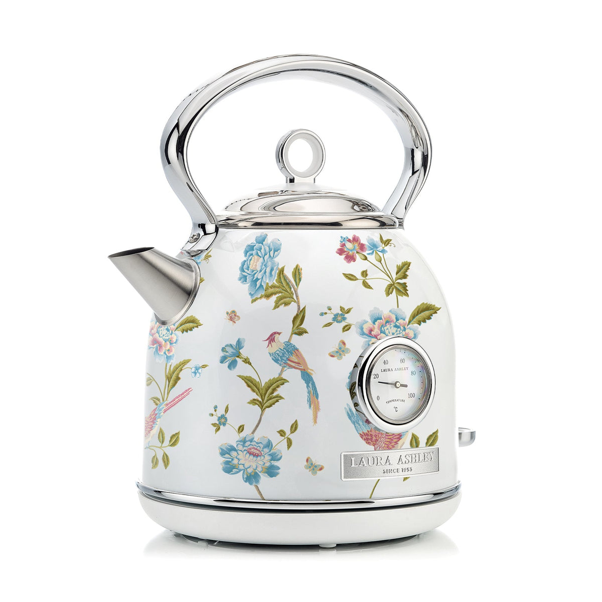 Laura Ashley 1.7L Electric Kettle/Jug Water Heater Elvenden White & Silver — image 3