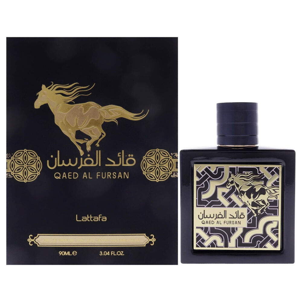 Lattafa 90ml EDP Eau De Parfum Qaed Al Fursan Fragrance Perfume Spray For Men