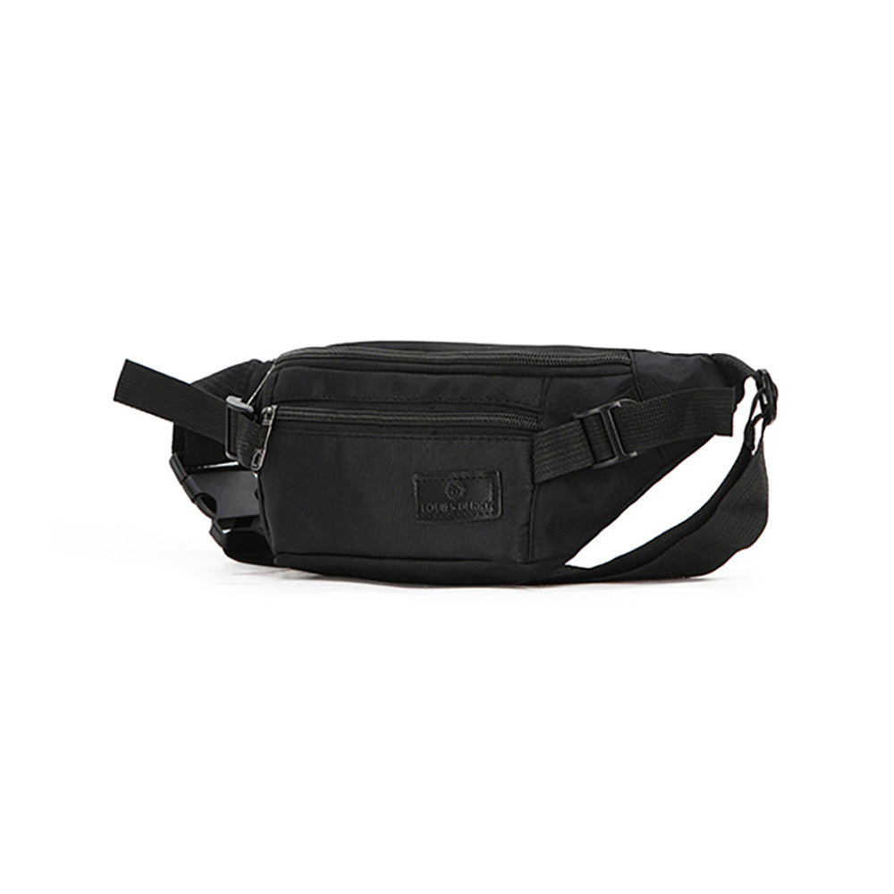 Louise Berry Louis Berry Nylon Bum/Waist Travel Fanny Purse/Bag/Pouch 28x10x12cm - Black