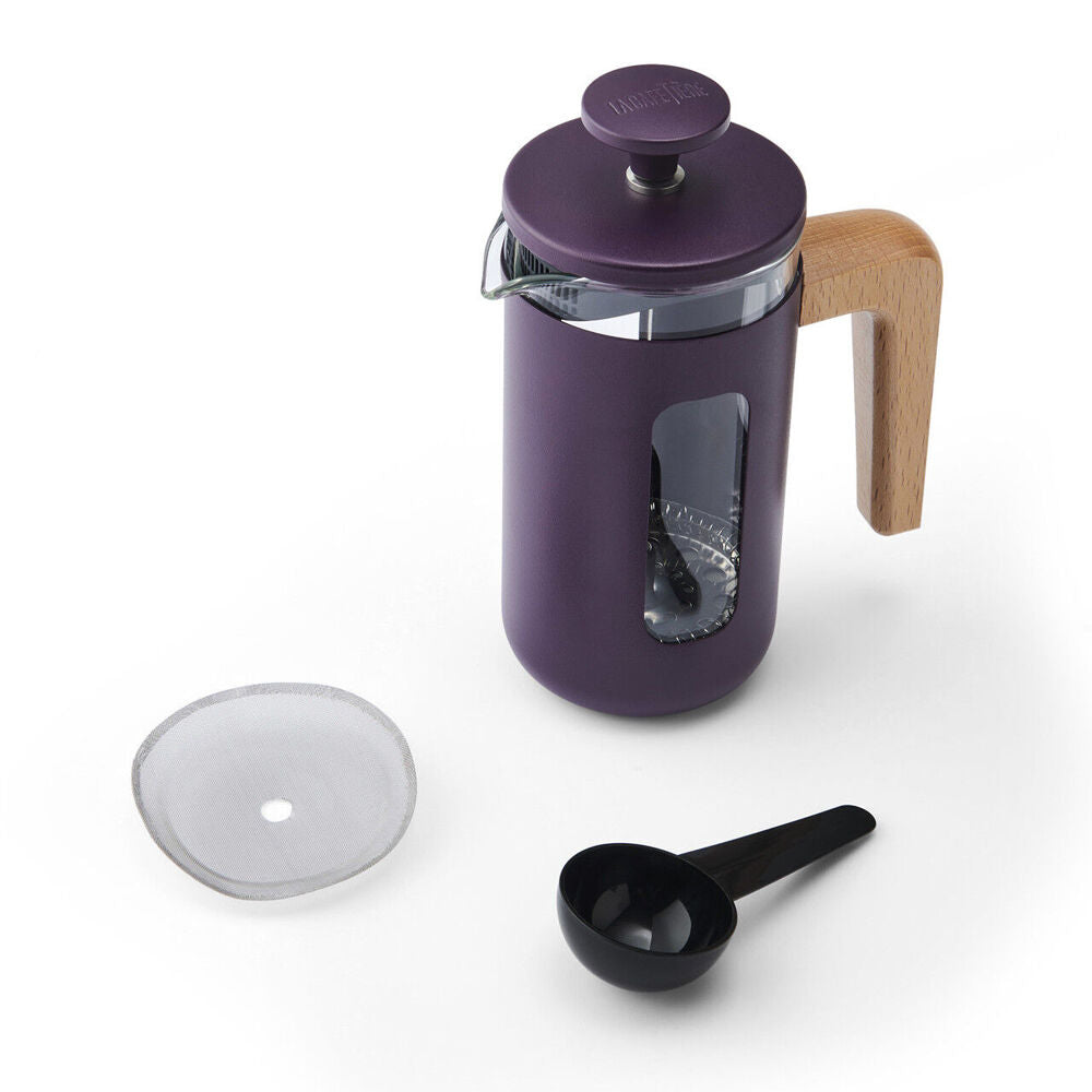 LA Cafetière La Cafetiere Pisa 3-Cup Cafetiere Manual Glass Coffee Press Maker Purple — image 3