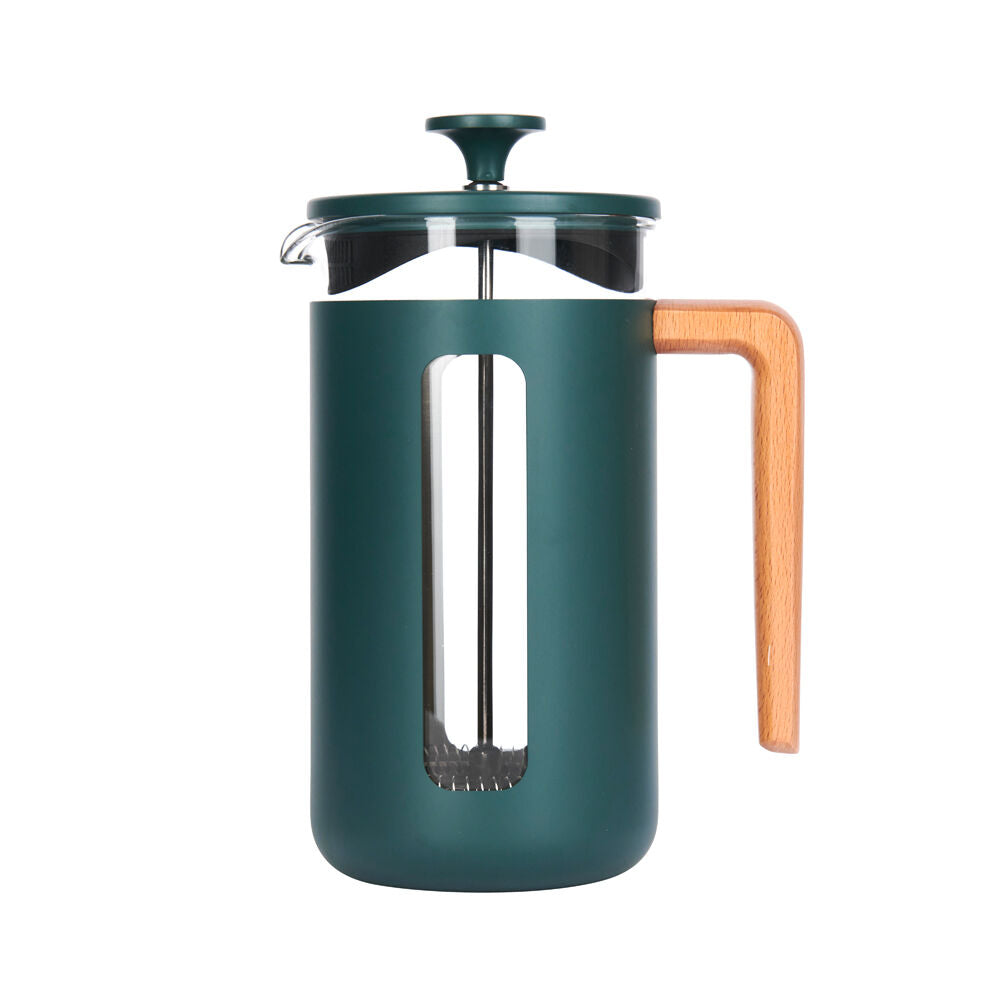 LA Cafetière La Cafetiere Pisa Stainless Steel Cafetiere Up to 8 Cups 10.8x17.2x23cm Green