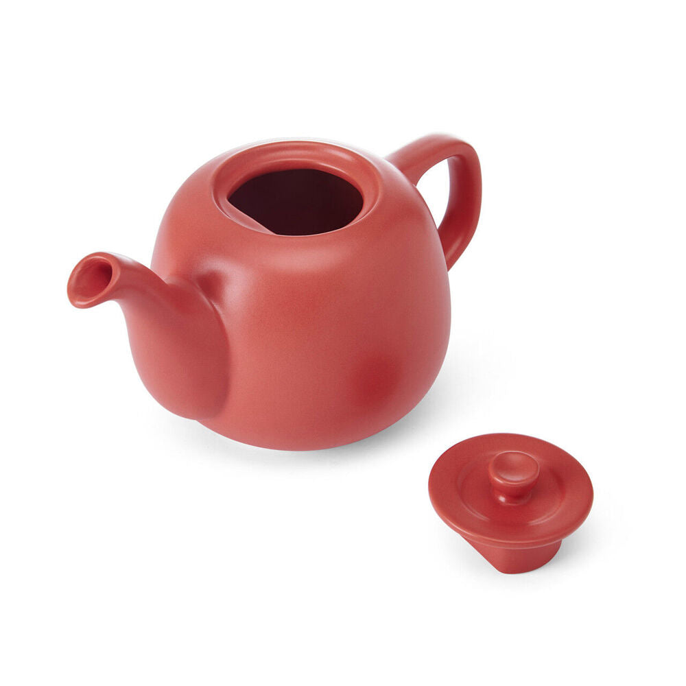LA Cafetière La Cafetiere Stoneware Classic Teapot Kettle Serving/Brewing Pot 600ml Red — image 3