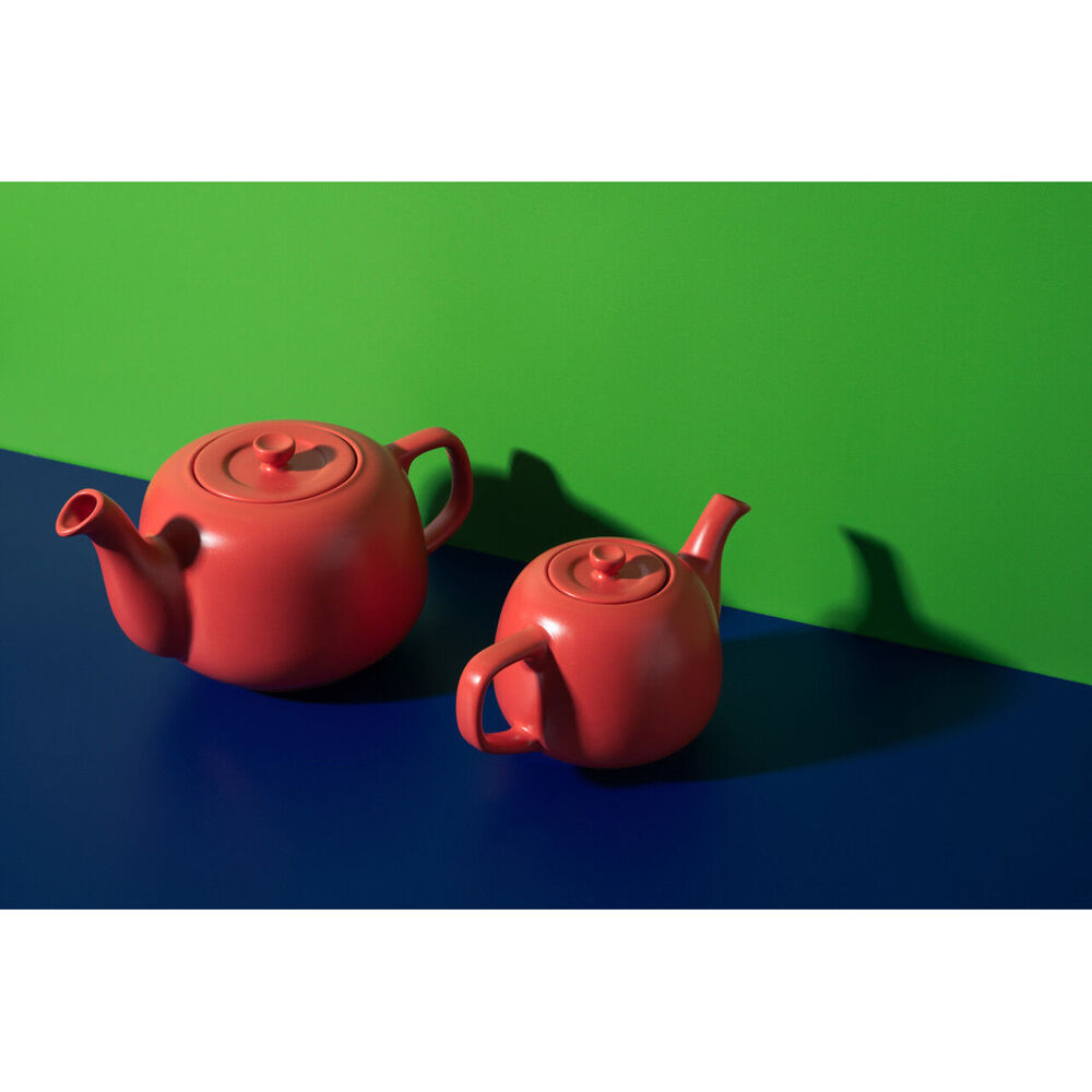 LA Cafetière La Cafetiere Stoneware Classic Teapot Kettle Serving/Brewing Pot 600ml Red — image 6